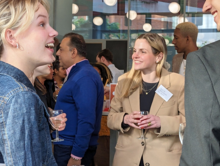 Alumni networking in the Alumni Centre